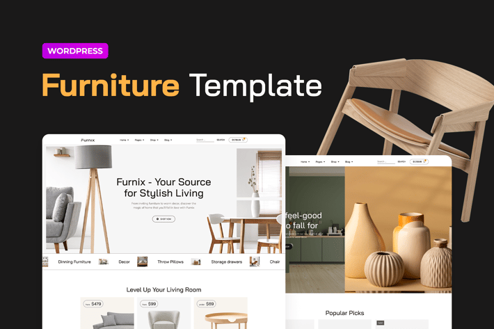 Furniture-e-commerce-elementor-template-kit
