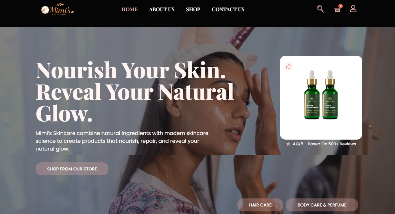 bodycare-skincare-website-by-gbtechdigitals